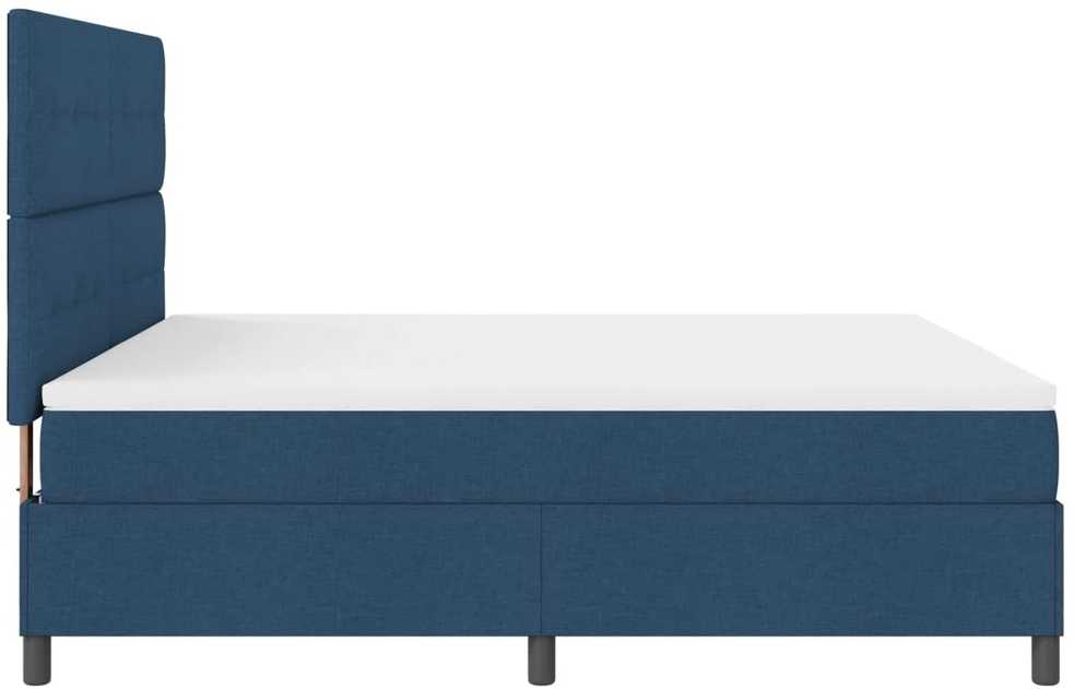 Kiemas lova su LED juostelėmis Mėlyna 180 x 200 cm audinys
