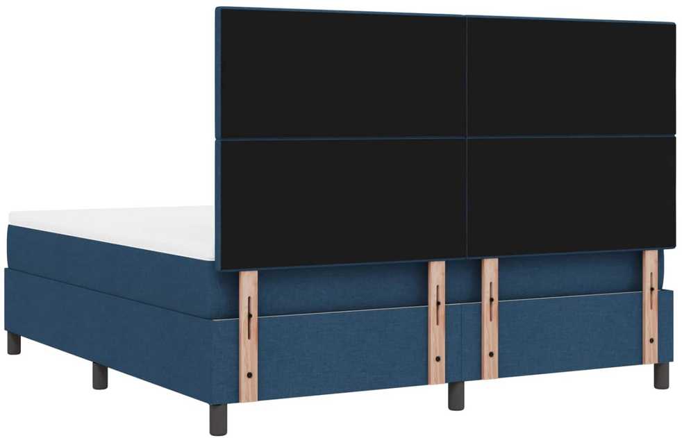 Kiemas lova su LED juostelėmis Mėlyna 180 x 200 cm audinys