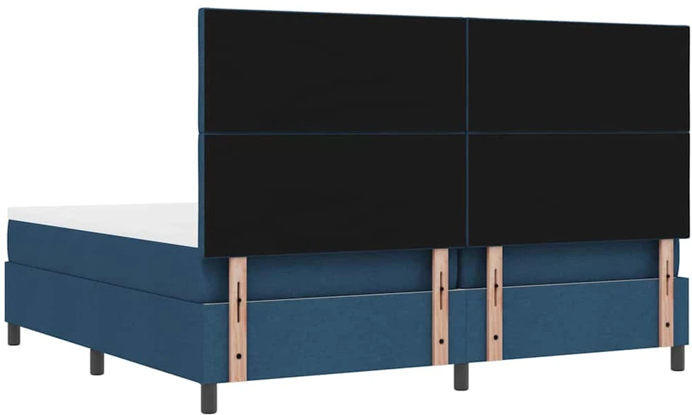 Kiemas lova su čiužiniu Mėlyna 200 x 200 cm audinys