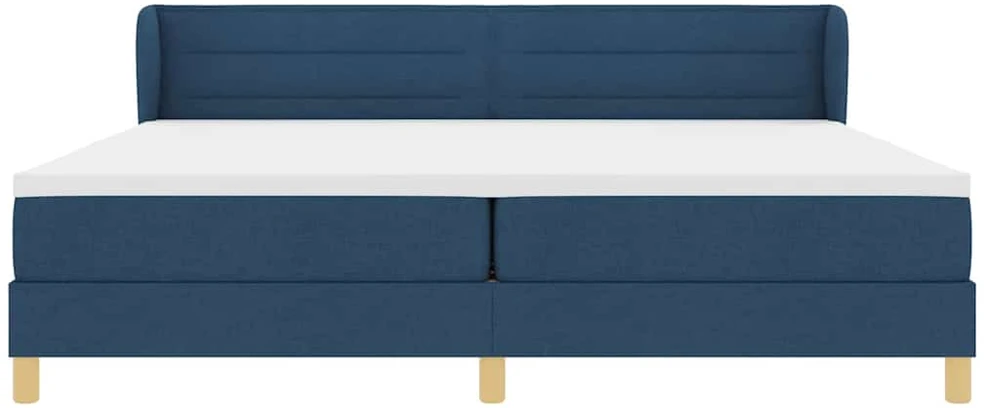 Kiemas lova su čiužiniu Mėlyna 200 x 200 cm audinys