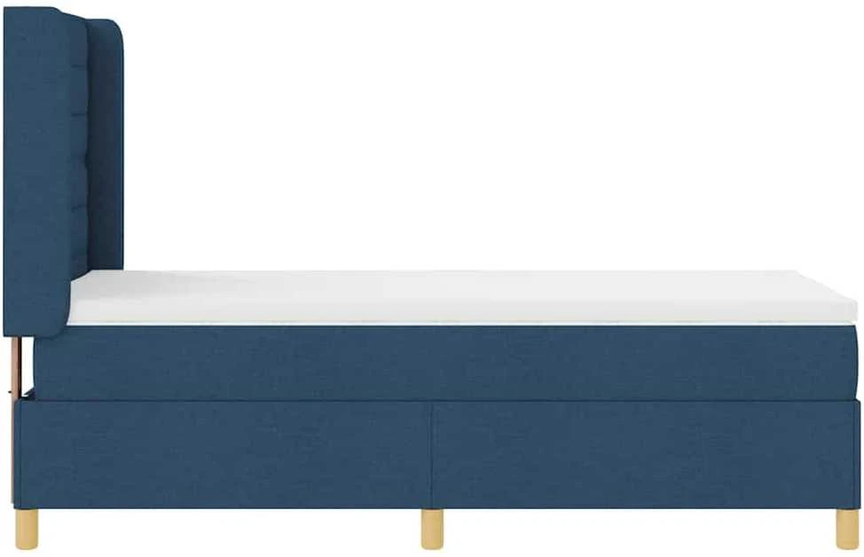 Kiemas lova su LED juostelėmis Mėlyna 80 x 200 cm audinys