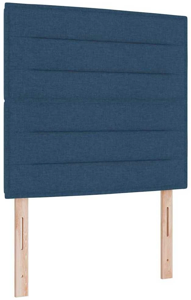 Kiemas lova su LED juostelėmis Mėlyna 80 x 200 cm audinys