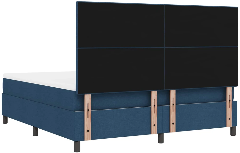 Kiemas lova su LED juostelėmis Mėlyna 180 x 200 cm audinys