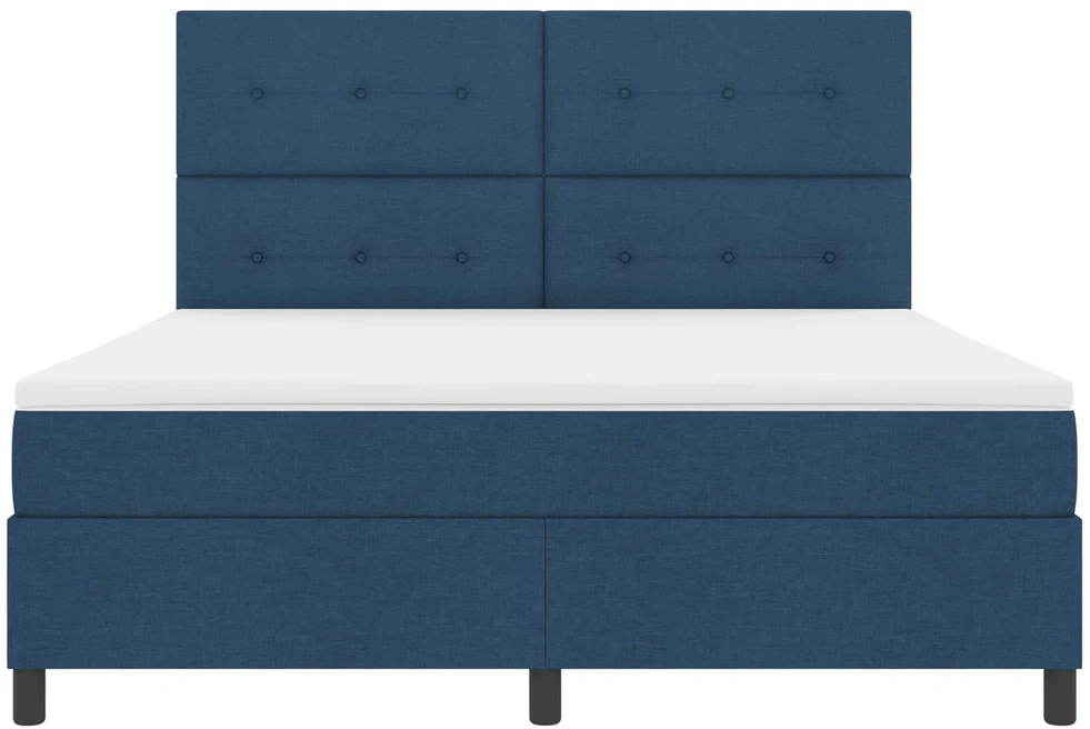 Kiemas lova su LED juostelėmis Mėlyna 180 x 200 cm audinys
