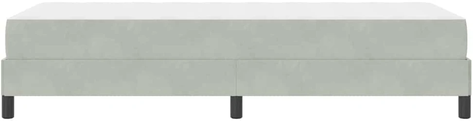 Kiemas lova su čiužiniu Šviesiai pilka 100 x 210 cm audinys