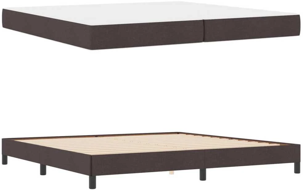 Kiemas lova Tamsiai rudas 200 x 200 cm audinys