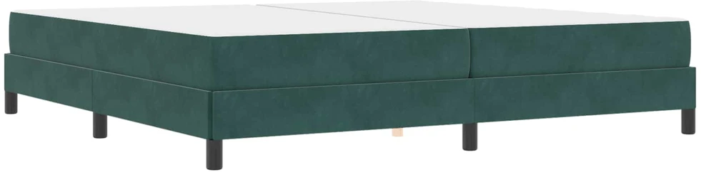 Kiemas lova su čiužiniu Tamsiai žalia 200 x 200 cm audinys
