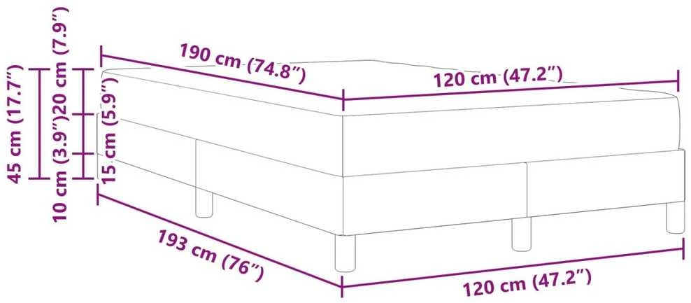 Kiemas lova Tortora 120 x 190 cm audinys