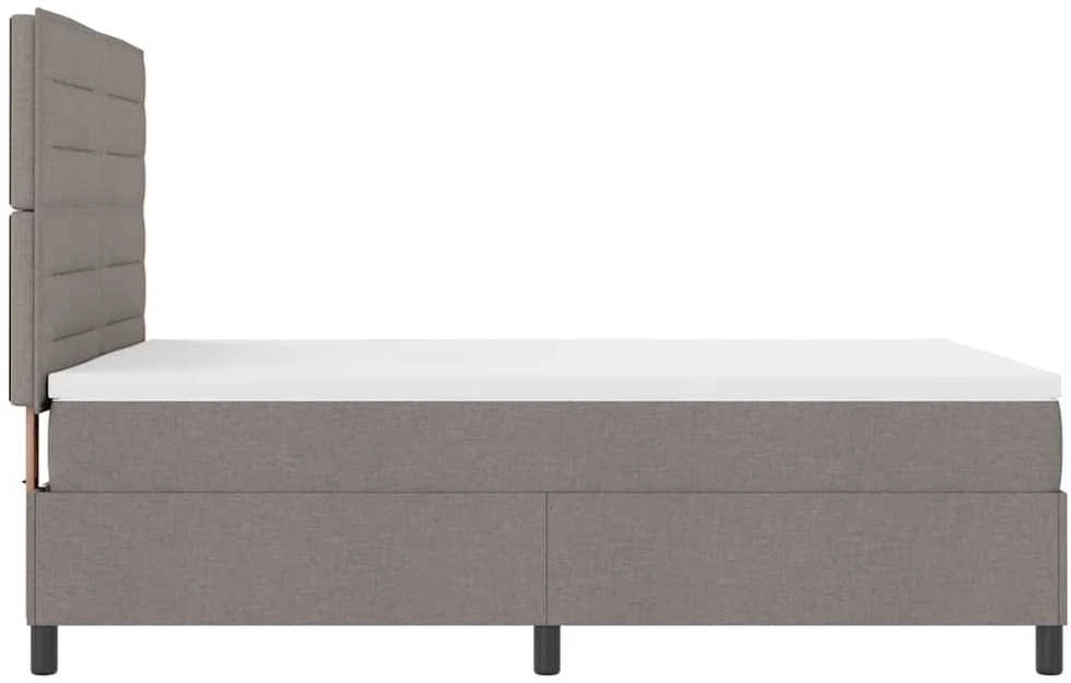 Kiemas lova su LED juostelėmis Tortora 140 x 190 cm audinys