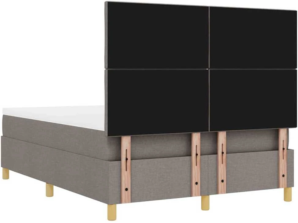 Kiemas lova su pagalve Tortora 200 x 140 cm audinys