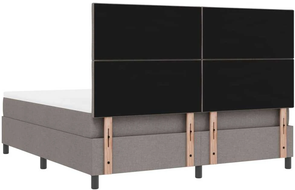 Kiemas lova su LED juostelėmis Tortora 180 x 200 cm audinys