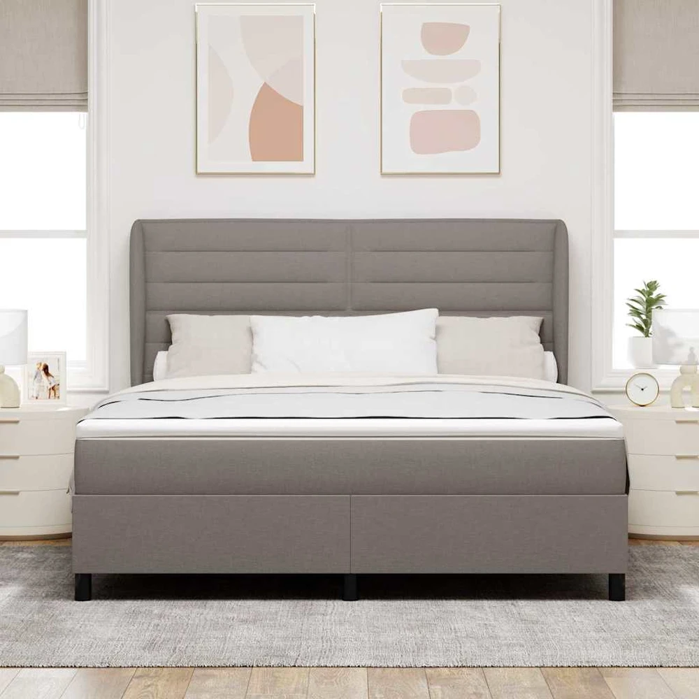 Kiemas lova su galvūgalio Tortora 180 x 200 cm audinys