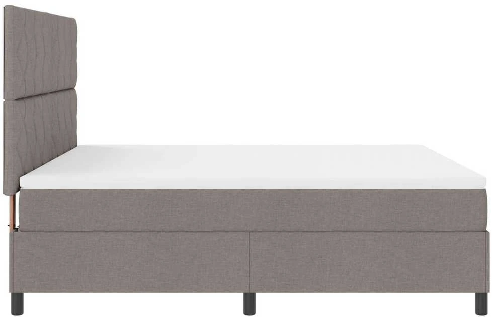 Kiemas lova su LED juostelėmis Tortora 180 x 200 cm audinys