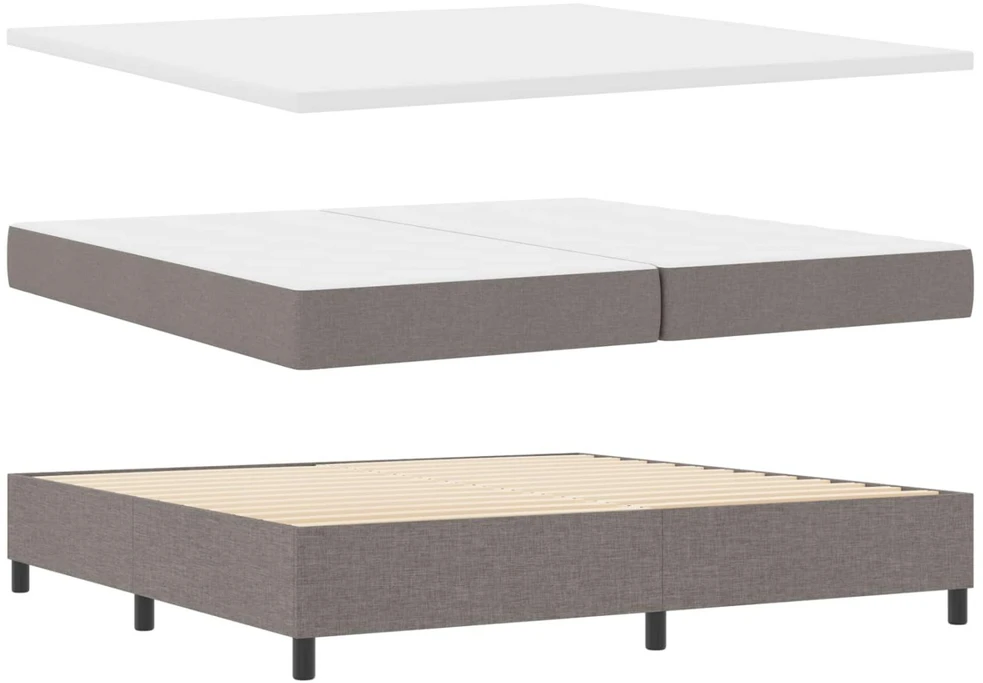 Kiemas lova su galvūgalio Tortora 200 x 200 cm audinys