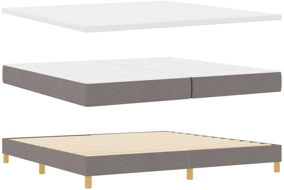 Kiemas lova su galvūgalio Tortora 200 x 200 cm audinys