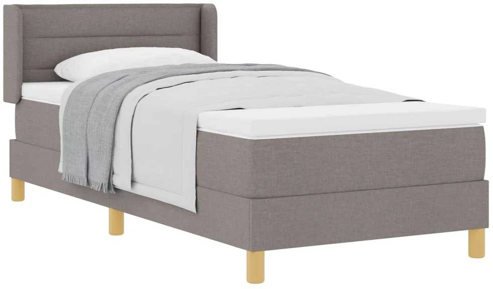 Kiemas lova su galvūgalio Taupe 200 x 90 cm audinys