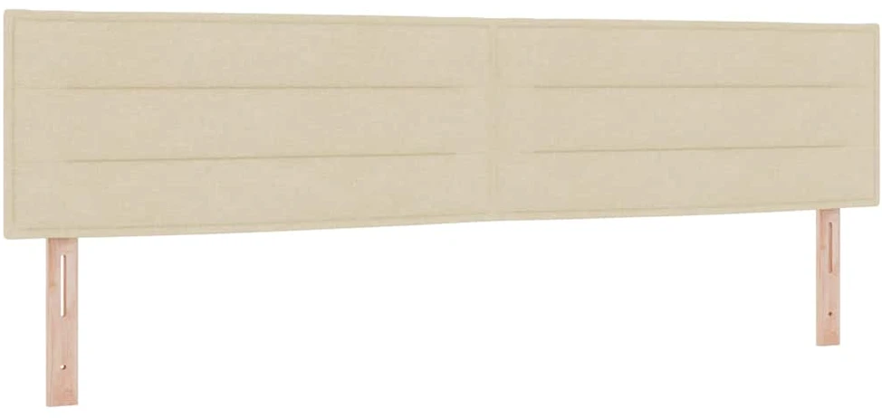 Kiemas lova su galvūgalio Kreminė 200 x 200 cm audinys