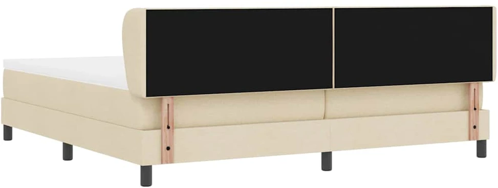 Kiemas lova su galvūgalio Kreminė 200 x 200 cm audinys