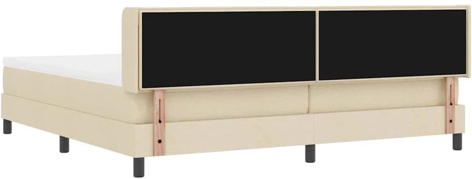 Kiemas lova su galvūgalio Kreminė 200 x 200 cm audinys