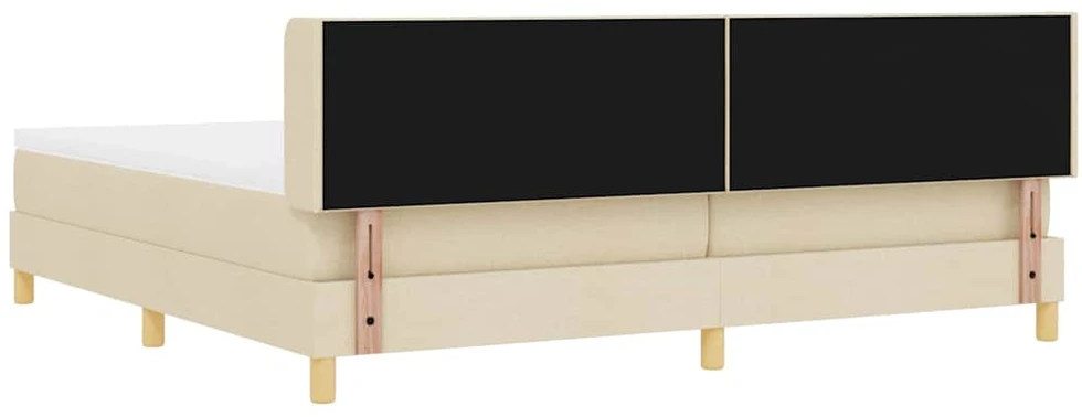 Kiemas lova su galvūgalio Kreminė 200 x 200 cm audinys