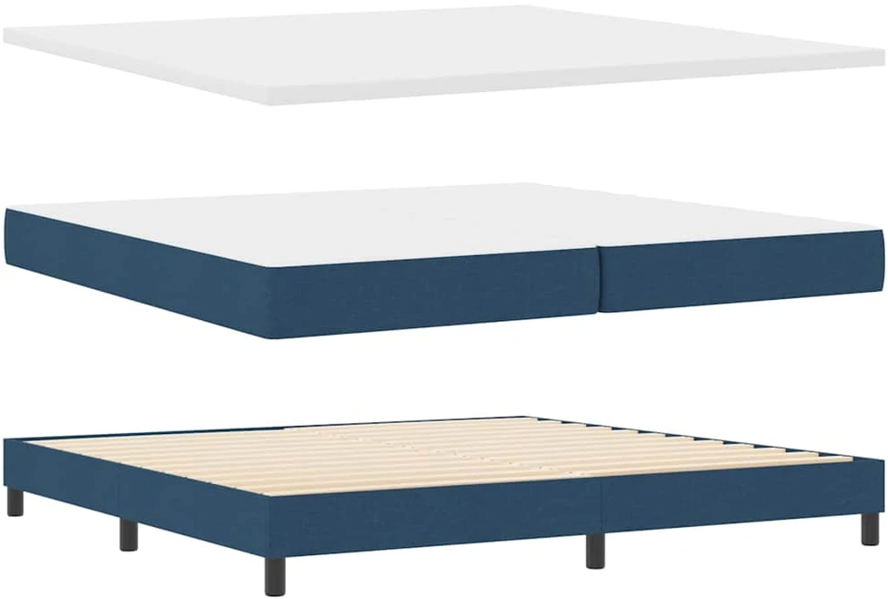 Kiemas lova su galvūgalio Mėlyna 200 x 200 cm audinys