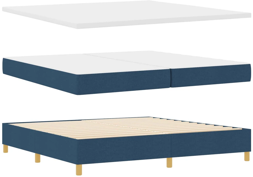 Kiemas lova su galvūgalio Mėlyna 200 x 200 cm audinys