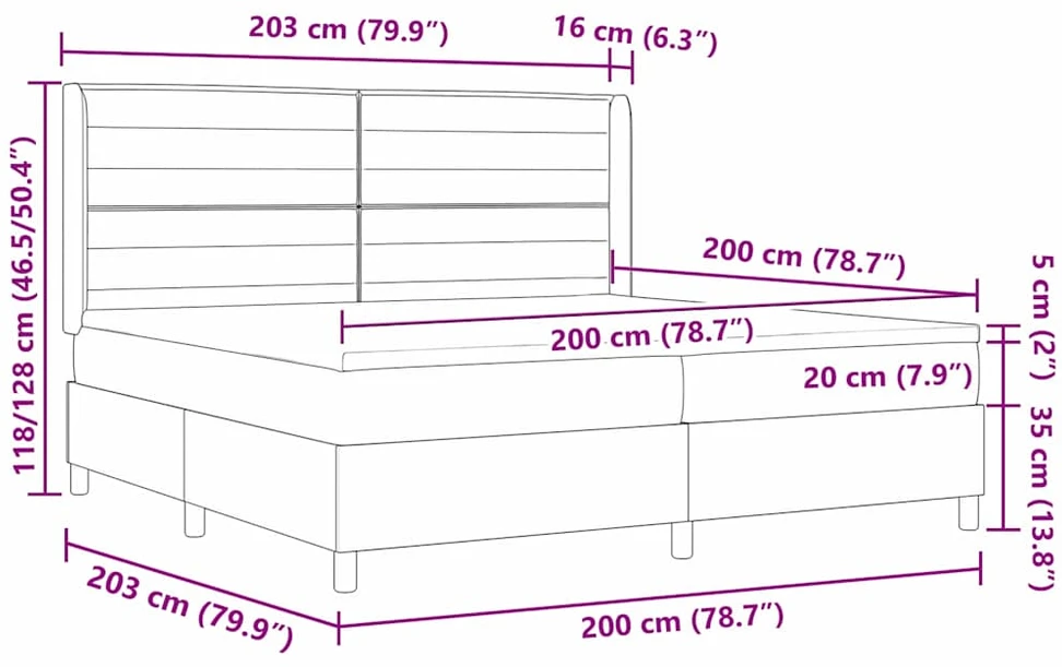 Kiemas lova su galvūgalio Šviesiai pilka 200 x 200 cm audinys