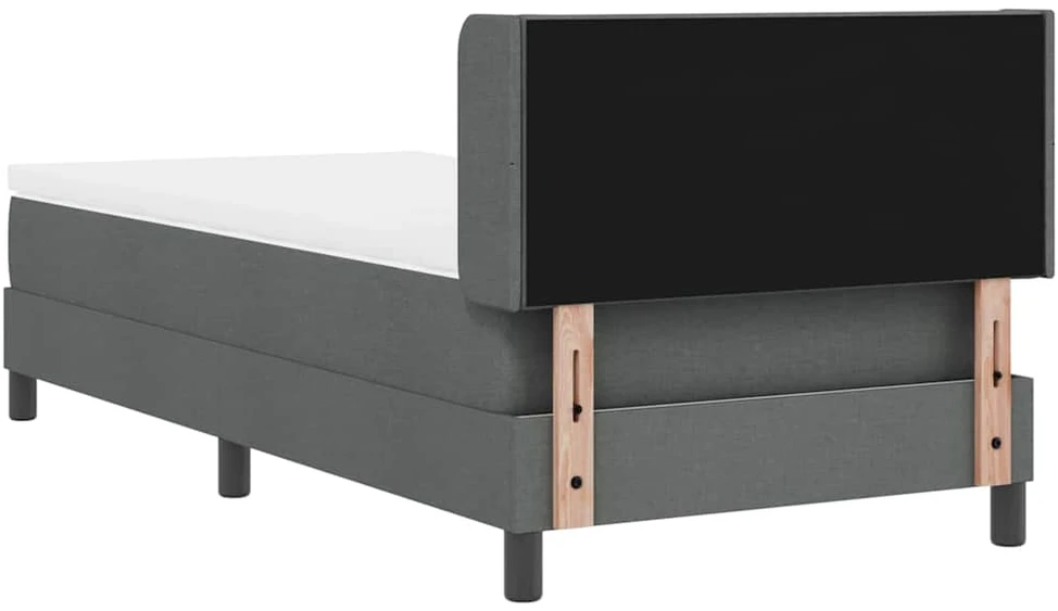 Kiemas lova su galvūgalio Tamsiai pilka 190 x 90 cm audinys