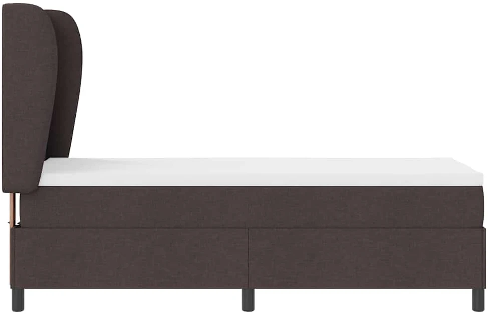 Kiemas lova su galvūgalio Tamsiai ruda 80 x 200 cm audinys