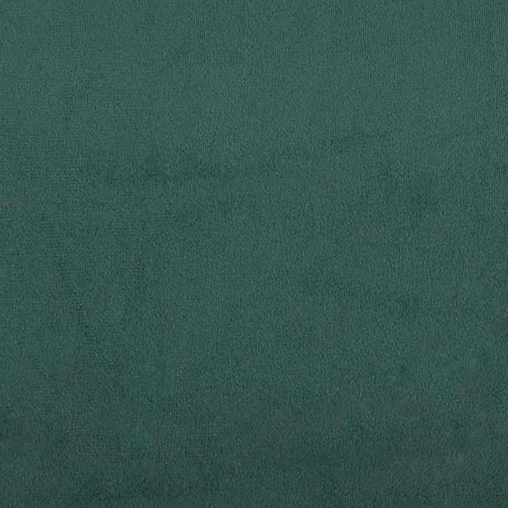 LED Čiužinio Lova Tamsiai žalia 160 x 200 cm Aksomas