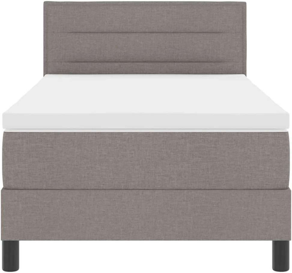 Kiemas lova su galvūgalio Taupe 100 x 200 cm audinys