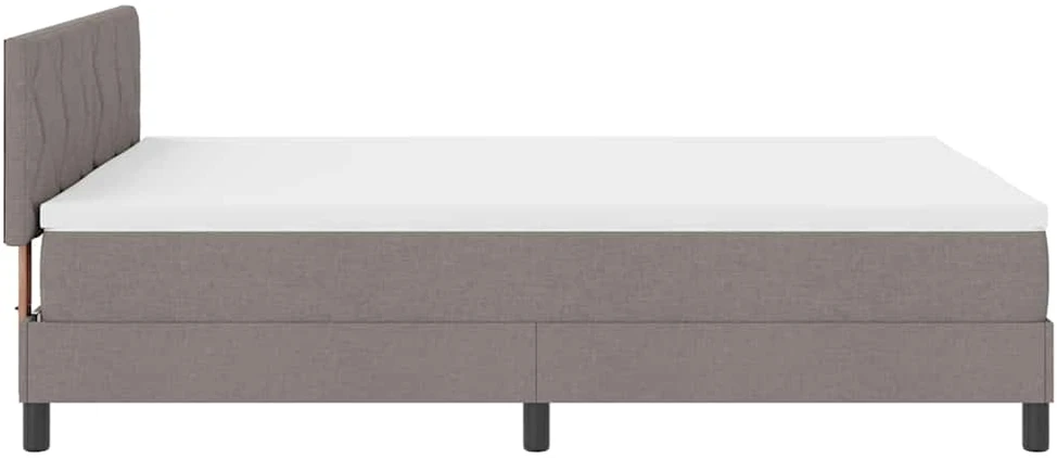Kiemas lova su galvūgalio Taupe 160 x 200 cm audinys