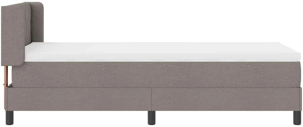 Kiemas lova su galvūgalio Taupe 190 x 90 cm audinys