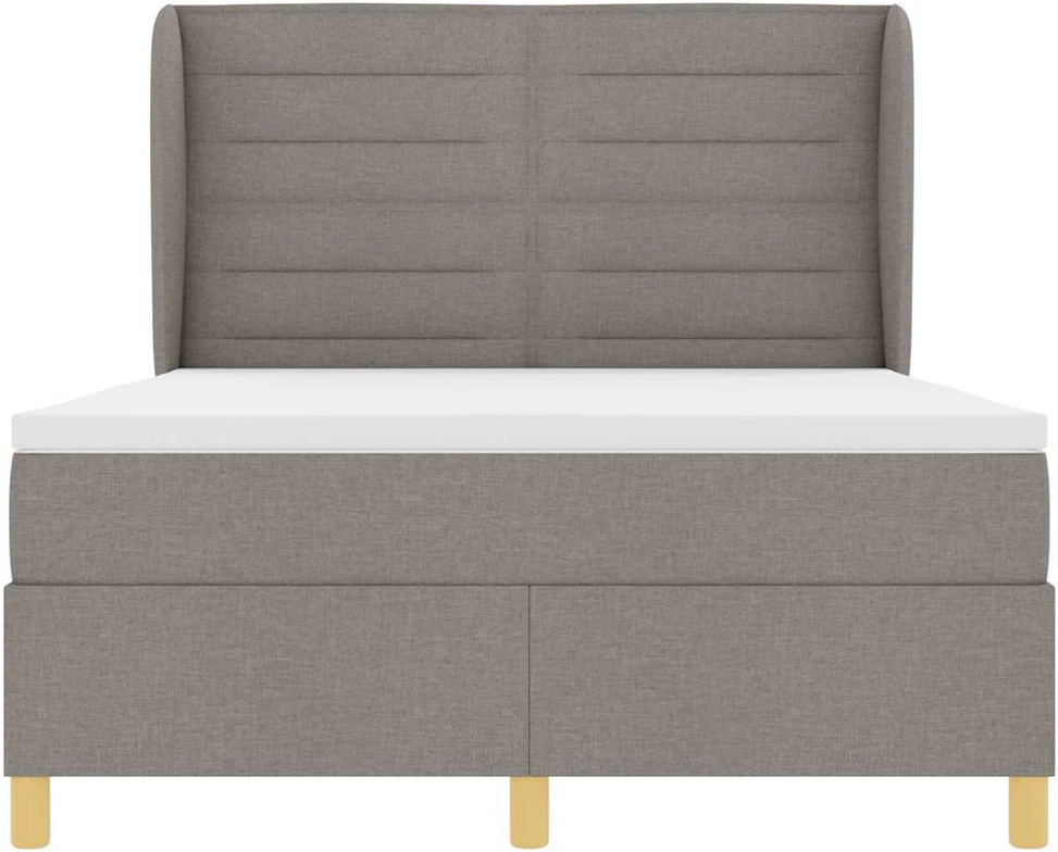 Kiemas lova su galvūgalio Taupe 200 x 140 cm audinys