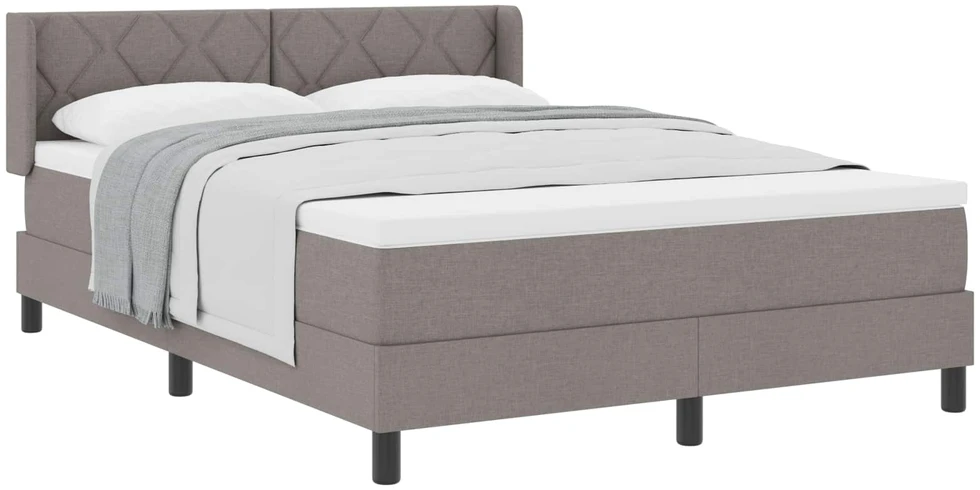 Kiemas lova su galvūgalio Taupe 200 x 160 cm audinys