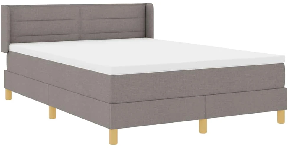 Kiemas lova su galvūgalio Taupe 200 x 160 cm audinys