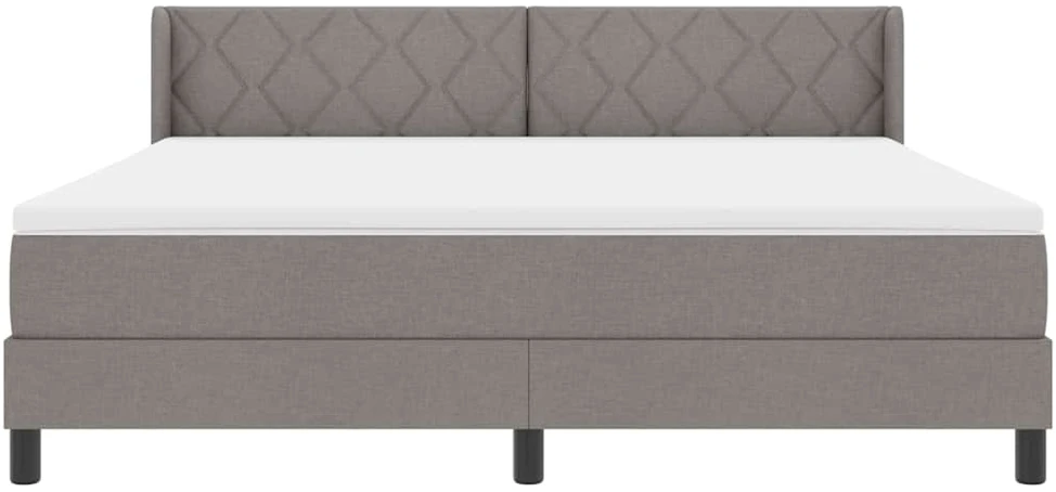 Kiemas lova su galvūgalio Taupe 200 x 180 cm audinys