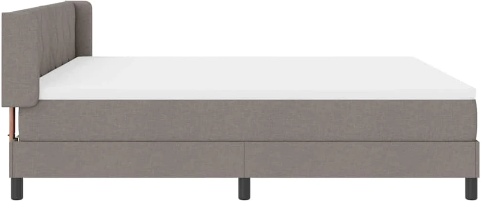 Kiemas lova su galvūgalio Taupe 200 x 180 cm audinys