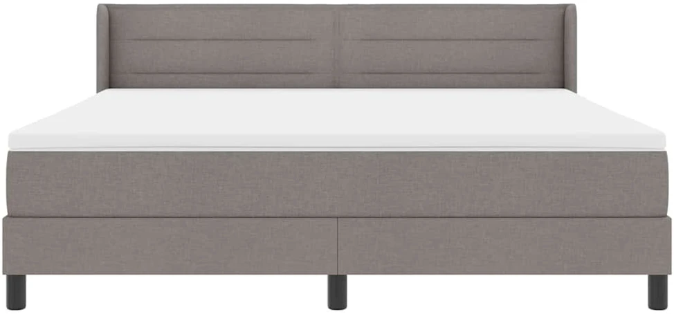 Kiemas lova su galvūgalio Taupe 200 x 180 cm audinys