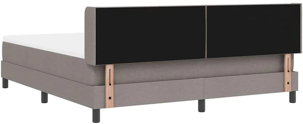 Kiemas lova su galvūgalio Taupe 200 x 180 cm audinys