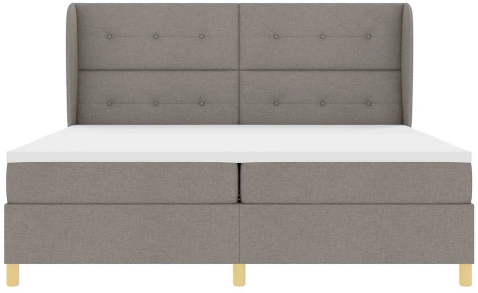 Kiemas lova su galvūgalio Taupe 200 x 200 cm audinys