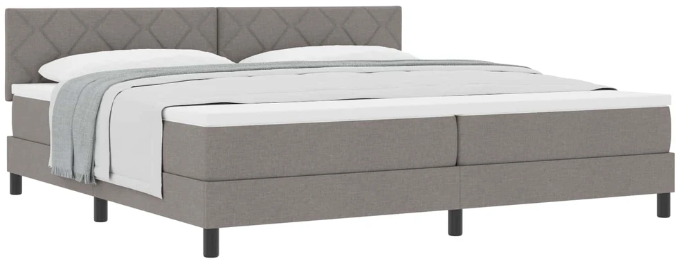 Kiemas lova su galvūgalio Taupe 200 x 200 cm audinys