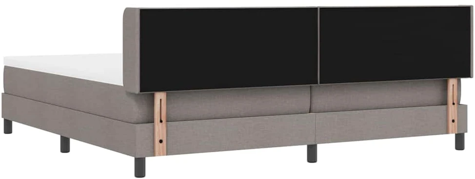 Kiemas lova su galvūgalio Taupe 200 x 200 cm audinys