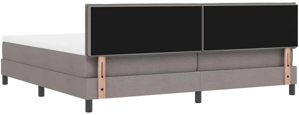 Kiemas lova su galvūgalio Taupe 200 x 200 cm audinys