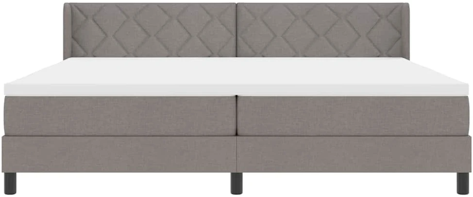 Kiemas lova su galvūgalio Taupe 200 x 200 cm audinys