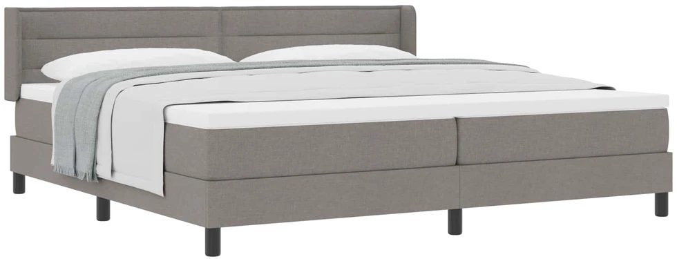 Kiemas lova su galvūgalio Taupe 200 x 200 cm audinys