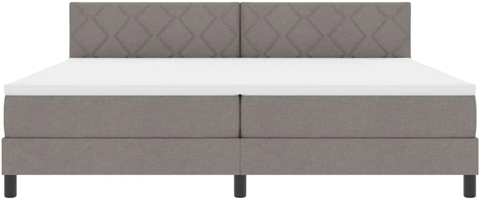 Kiemas lova su galvūgalio Taupe 200 x 200 cm audinys