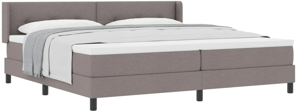 Kiemas lova su galvūgalio Taupe 200 x 200 cm audinys