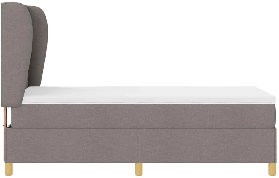 Kiemas lova su galvūgalio Taupe 200 x 90 cm audinys