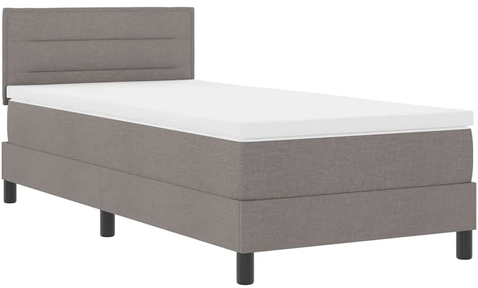 Kiemas lova su galvūgalio Taupe 90 x 190 cm audinys